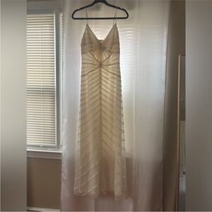 Tadashi Shoji Cream Maxi Dress
